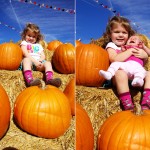 w girls pumpkins two